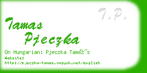 tamas pjeczka business card